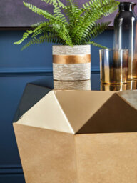 Orsina Glynn Black And Gold Medium Vase - thumbnail 3