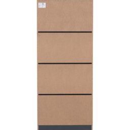 Seconique Dakota 2 Door 1 Drawer Mirrored Wardrobe - Dark Grey - thumbnail 6