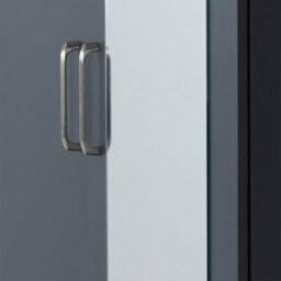 Seconique Dakota 2 Door 1 Drawer Mirrored Wardrobe - Dark Grey - thumbnail 7