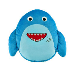 Catherine Lansfield Kids Sheldon The Shark 3D Shaped Cushion Navy Blue - thumbnail 4