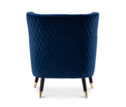 Velvet Blue Alessia Accent Chair - thumbnail 2