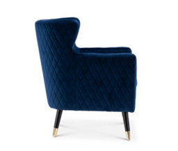 Velvet Blue Alessia Accent Chair - thumbnail 6