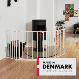 Babydan Xx Wide Wall Mounted Safety Gate 90 - 278Cm Room Divider, Fire Guard & Play Pen White - thumbnail 3