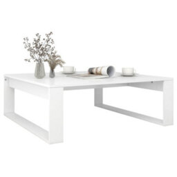 Vidaxl Coffee Table White 100X100X35 Cm Engineered Wood - thumbnail 4