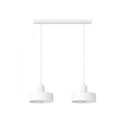 Luminosa Lighting Luminosa Velyo Bar Pendant Ceiling Light White 2X E27 - image 1