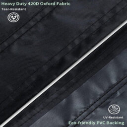 Rectangular Garden Table Cover, Waterproof Furniture 420D Anti-Uv 180X120X74Cm - thumbnail 6