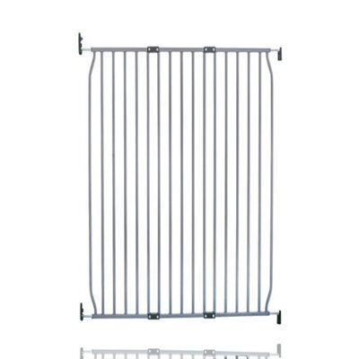 Safetots Extra Tall Eco Screw Fit Baby Gate, Grey, 100Cm - 110Cm, Extra Tall Gate 100Cm In Height, Stair Gate For Baby - image 1
