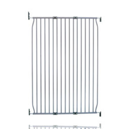 Safetots Extra Tall Eco Screw Fit Baby Gate, Grey, 100Cm - 110Cm, Extra Tall Gate 100Cm In Height, Stair Gate For Baby - thumbnail 1