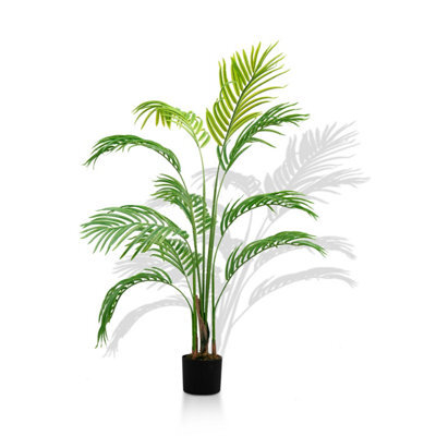 Crystals 4Ft Artificial Palm Tree Indoor Decorative Faux Plant - image 1