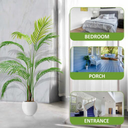 Crystals 4Ft Artificial Palm Tree Indoor Decorative Faux Plant - thumbnail 4