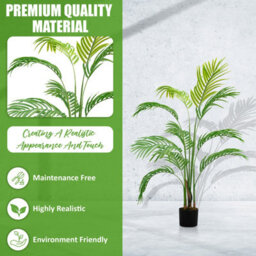 Crystals 4Ft Artificial Palm Tree Indoor Decorative Faux Plant - thumbnail 5