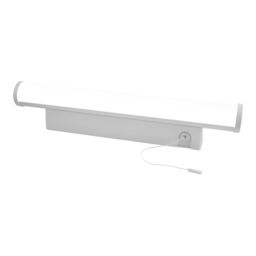 Matt White Bathroom Wired Wall Light - thumbnail 5