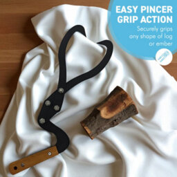 Thorness Heavy Duty Cast Iron Log Lifting Tongs Firewood Tongs With Pincer Action Fire Pit & Outdoor Fires Accessory - thumbnail 5