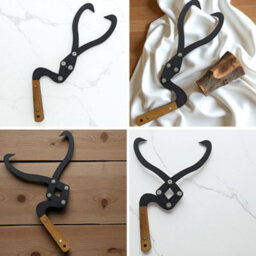 Thorness Heavy Duty Cast Iron Log Lifting Tongs Firewood Tongs With Pincer Action Fire Pit & Outdoor Fires Accessory - thumbnail 9