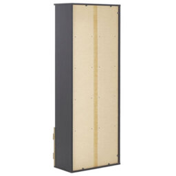 Beliani Barn Style Bookcase 163Cm Light Brown And Black Particle Board Storage Shelf - thumbnail 6