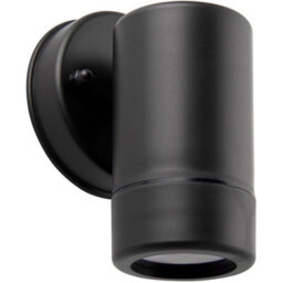 4 Pack Outdoor Ip44 Spot Downlight - Dimmable 7W Gu10 Led - Black Wall Light - thumbnail 3