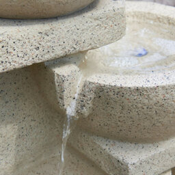 Primrose 72 Cm Solar Stone Effect Kendal 4 Tier Cascading Water Fountain With Led Lights Decorative Cascade Feature - thumbnail 7