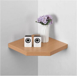 Spot On Dealz Oak Wooden Corner Floating Shelves Small Wall Shelf - thumbnail 1