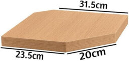 Spot On Dealz Oak Wooden Corner Floating Shelves Small Wall Shelf - thumbnail 3