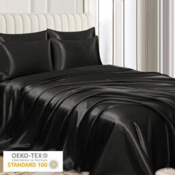 Lazzaro 4 Pack Satin Silk Pillowcases For Hair & Skin Soft Smooth With Envelope Closure - thumbnail 3