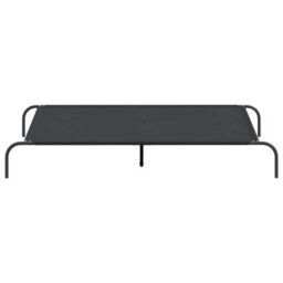 Vidaxl Elevated Dog Bed Black 150X90X20 Cm Oxford Fabric And Steel - thumbnail 4