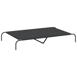 Vidaxl Elevated Dog Bed Black 150X90X20 Cm Oxford Fabric And Steel - thumbnail 2