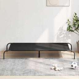 Vidaxl Elevated Dog Bed Black 150X90X20 Cm Oxford Fabric And Steel - thumbnail 1