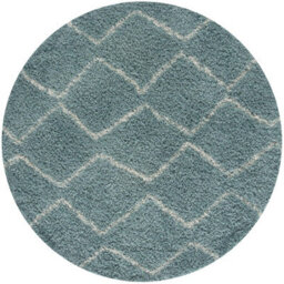 The Rugs Moroccan Shaggy Rugs And Runners Soft Fluffy Wavy Trellis Design High Pile Duck Egg Blue And Ivory Living Room Kitchen Hallway 850
