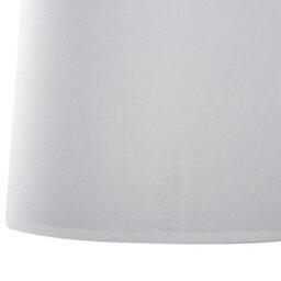 Wyld And Coco Two-Light White Fabric Pendant With Chrome Interior And Adjustable Metal Bar, W1250 X H1130mm - thumbnail 8