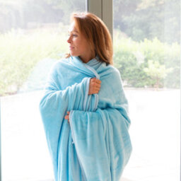 Snug Rug Snug-Rug Premium Blanket Luxury Sherpa Fleece Sofa Tv Throw Large Blankets 150X200Cm - Scuba Blue - thumbnail 2