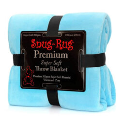 Snug Rug Snug-Rug Premium Blanket Luxury Sherpa Fleece Sofa Tv Throw Large Blankets 150X200Cm - Scuba Blue - thumbnail 3