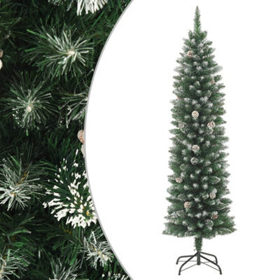 Berkfield Artificial Slim Christmas Tree With Stand 240 Cm Pvc - image 1