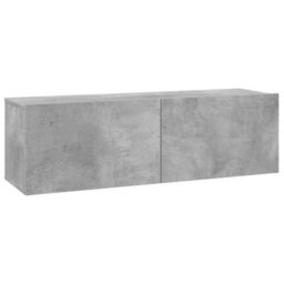 Berkfield Tv Cabinet Concrete Grey 100X30X30 Cm Engineered Wood - thumbnail 2