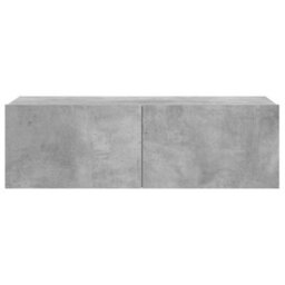 Berkfield Tv Cabinet Concrete Grey 100X30X30 Cm Engineered Wood - thumbnail 5