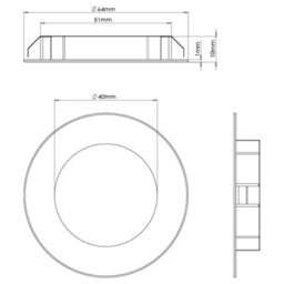 Unknown Nero Recessed, Led Under Cabinet Light Natural White 4000 4500K Matt Black 65mm 2.3W, 4 Lights & Driver - thumbnail 2