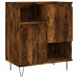 Berkfield Durable Sideboard Smoked Oak 60X35X70 Cm Engineered Wood - thumbnail 1