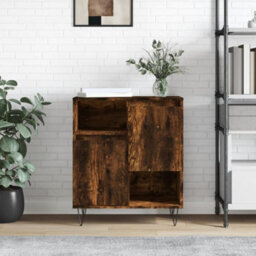 Berkfield Durable Sideboard Smoked Oak 60X35X70 Cm Engineered Wood - thumbnail 2