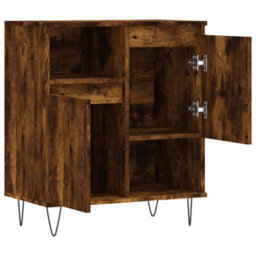 Berkfield Durable Sideboard Smoked Oak 60X35X70 Cm Engineered Wood - thumbnail 6