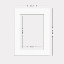 Ak Frames 16X12 White Picture Mounts To Fit 12X8 Aperture Size - Mount Board Only (No Frame Included) - thumbnail 3