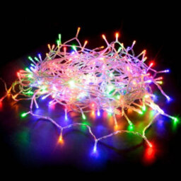 Best Artificial 200 Multi-Coloured Led's Clear Cable Connectable Outdoor Garden Party Waterproof String Lights (20M) Low Voltage Plug - thumbnail 1