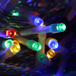 Best Artificial 200 Multi-Coloured Led's Clear Cable Connectable Outdoor Garden Party Waterproof String Lights (20M) Low Voltage Plug - thumbnail 2