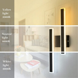 Pheashine Led Wall Light Indoor,32W Modern Indoor Wall Lights For Bedroom Living Room Corridor, Cold White Light 6500K - thumbnail 3