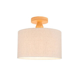 Edit Rustic Semi-Flush Ceiling Light Natural