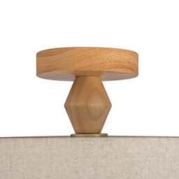 Edit Rustic Semi-Flush Ceiling Light Natural - thumbnail 4