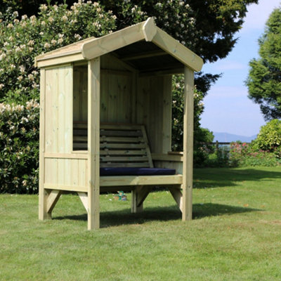 Churnet Valley Garden Furniture Ltd Cottage Arbour Fully Enclosed Sits 2 - image 1
