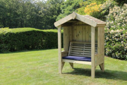 Churnet Valley Garden Furniture Ltd Cottage Arbour Fully Enclosed Sits 2 - thumbnail 6