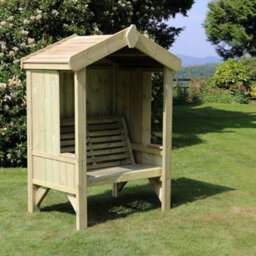 Churnet Valley Garden Furniture Ltd Cottage Arbour Fully Enclosed Sits 2 - thumbnail 3