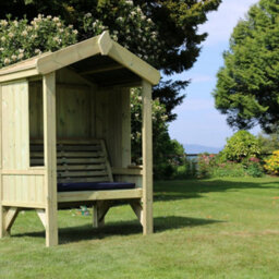 Churnet Valley Garden Furniture Ltd Cottage Arbour Fully Enclosed Sits 2 - thumbnail 2