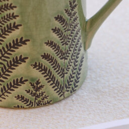 Dibor Sage Green Hallway Room Table Decor Ceramic Pitcher Jug Flower Vase H22.5 X W10.5Cm - thumbnail 5