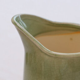 Dibor Sage Green Hallway Room Table Decor Ceramic Pitcher Jug Flower Vase H22.5 X W10.5Cm - thumbnail 4